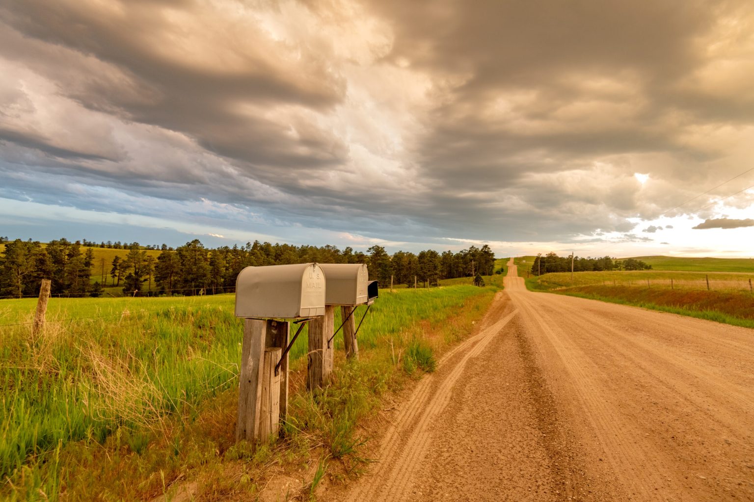 Dirt road in the Great Plains